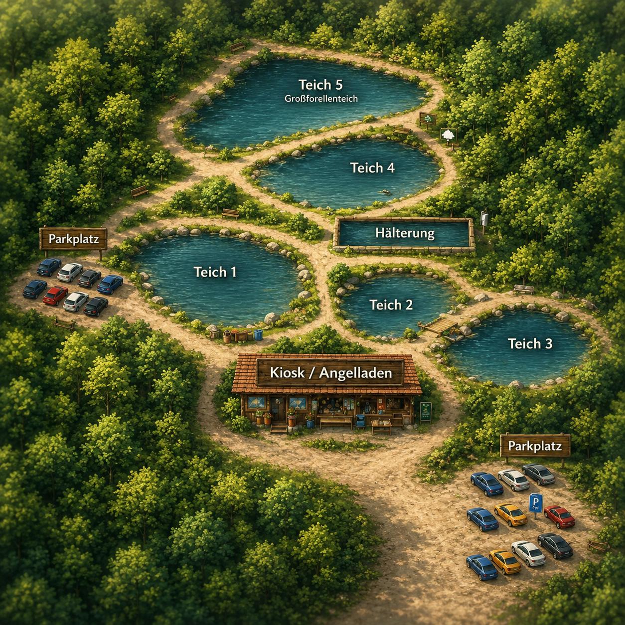 Lageplan Angelpark Birkengrund